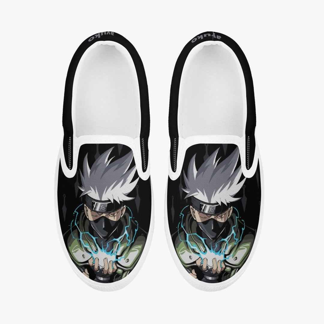 Naruto Shippuden Kakashi Hatake Kids Slipons Anime Shoes _ Naruto _ Ayuko