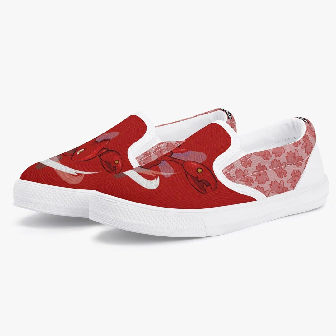 Pokemon Scizor Kids Slip Ons Anime Shoes _ Pokemon _ Ayuko