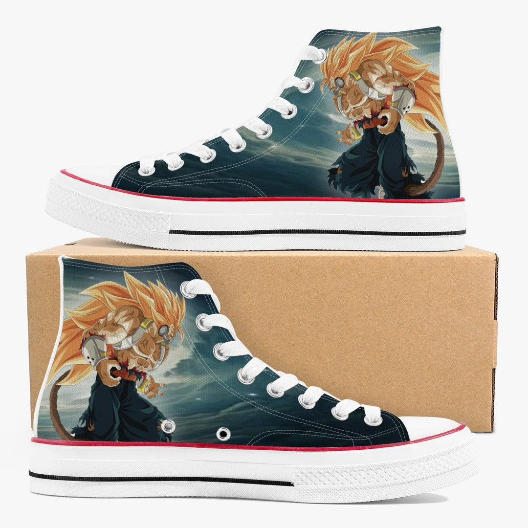 Dragon Ball Z Broly A-Star High White Anime Shoes _ Dragon Ball Z _ Ayuko