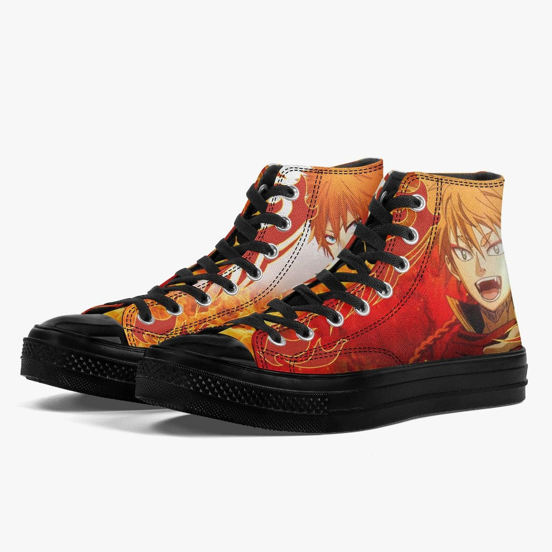 Black Clover Leopold Vermillion A-Star High Anime Shoes _ Black Clover _ Ayuko