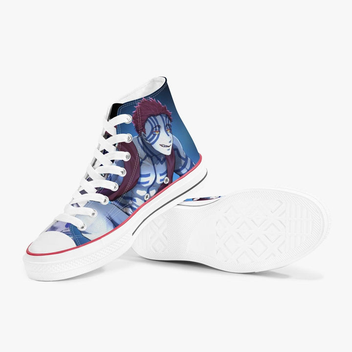 Demon Slayer Akaza A-Star High White Anime Shoes _ Demon Slayer _ Ayuko