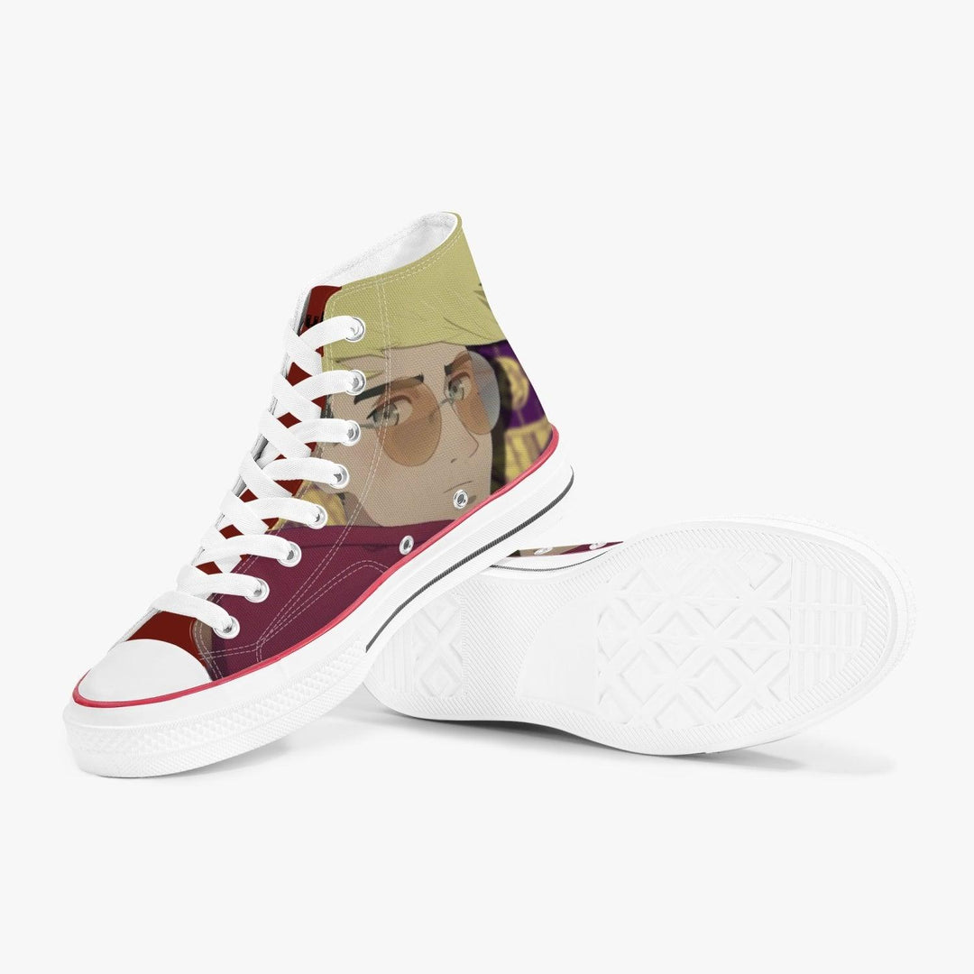 Trigun Vash The Stampede A-Star High White Anime Shoes _ Trigun _ Ayuko