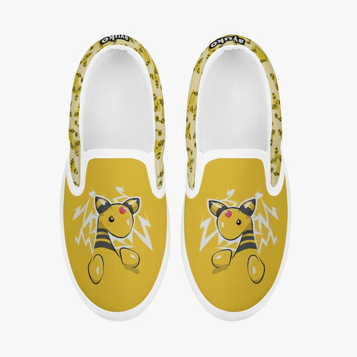 Pokemon Ampharos Kids Slipons Anime Shoes _ Pokemon _ Ayuko