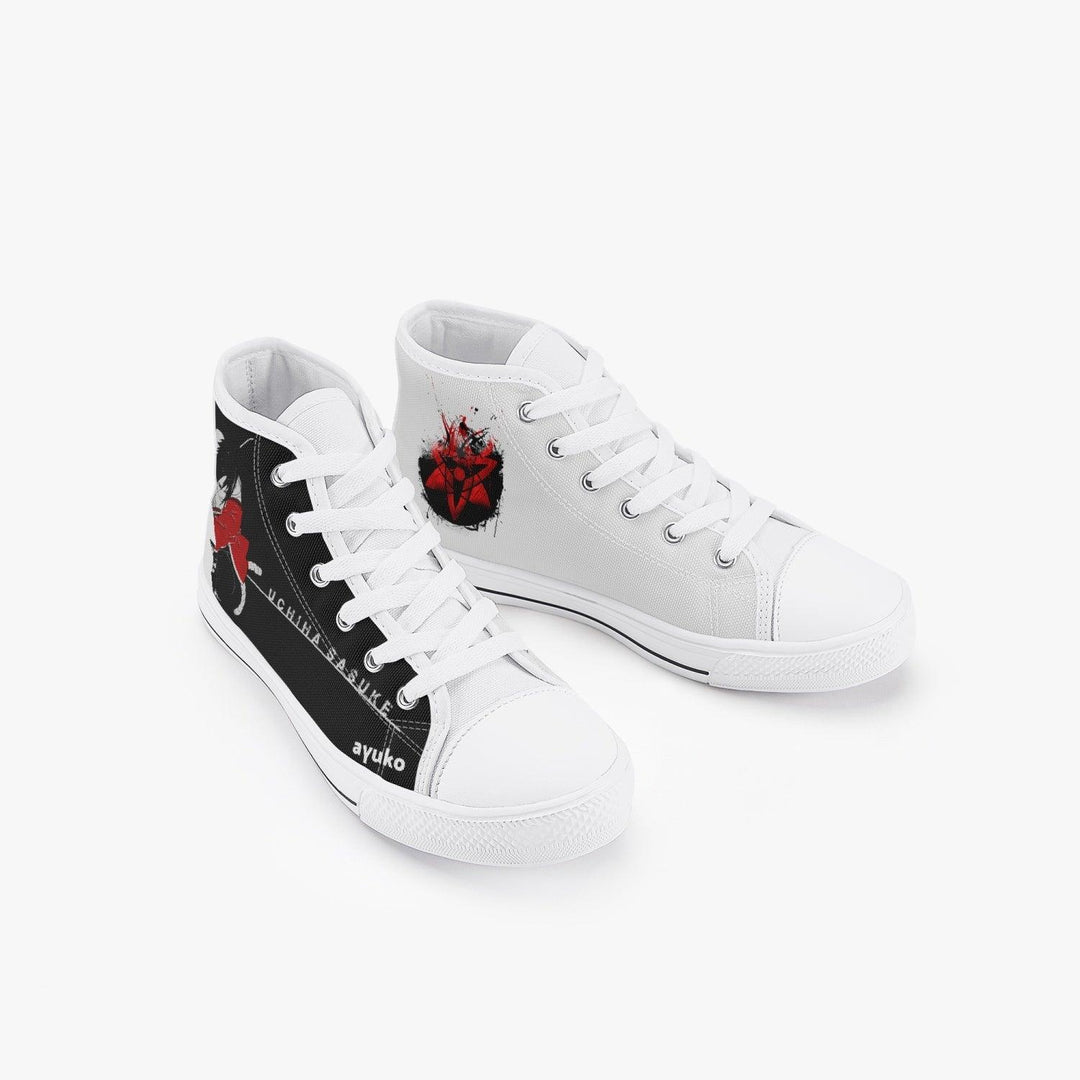 Naruto Shippuden Sasuke Uchiha Kids A-Star High Anime Shoes _ Naruto _ Ayuko