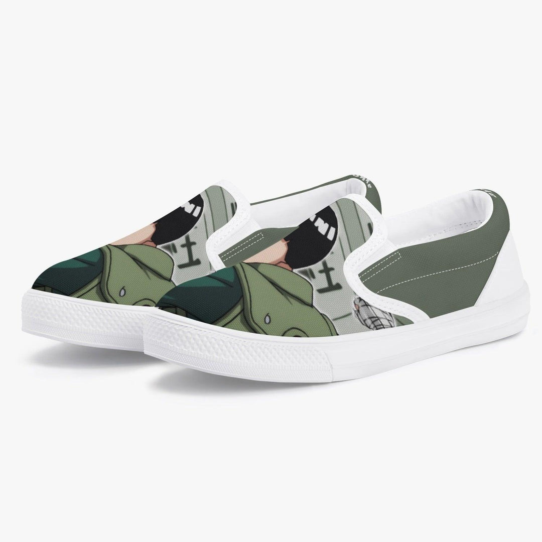 Naruto Shippuden Rock Lee Kids Slip Ons Anime Shoes _ Naruto _ Ayuko