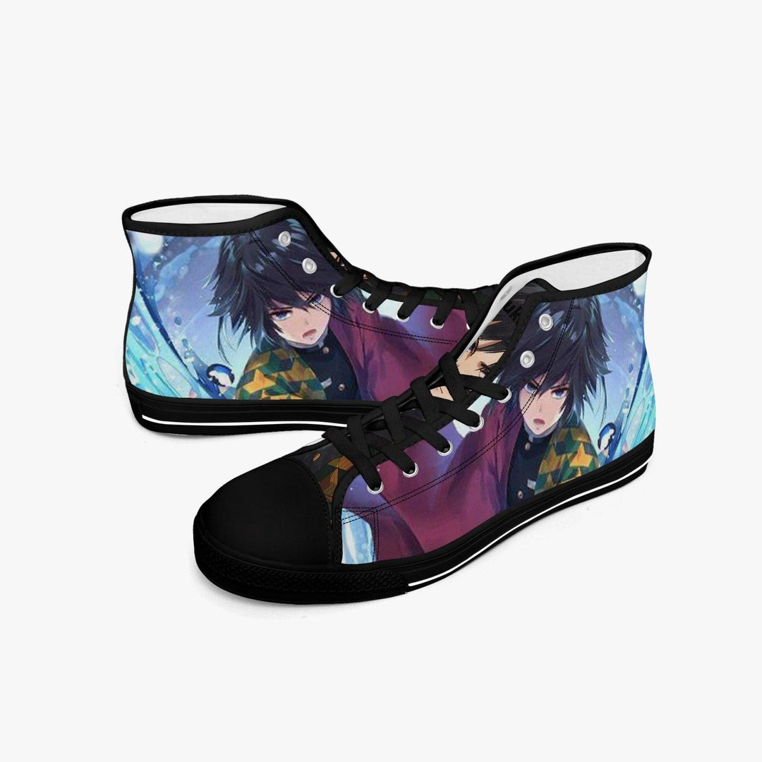 Demon Slayer Giyu Tomioka A-Star Mid Anime Shoes _ Demon Slayer _ Ayuko