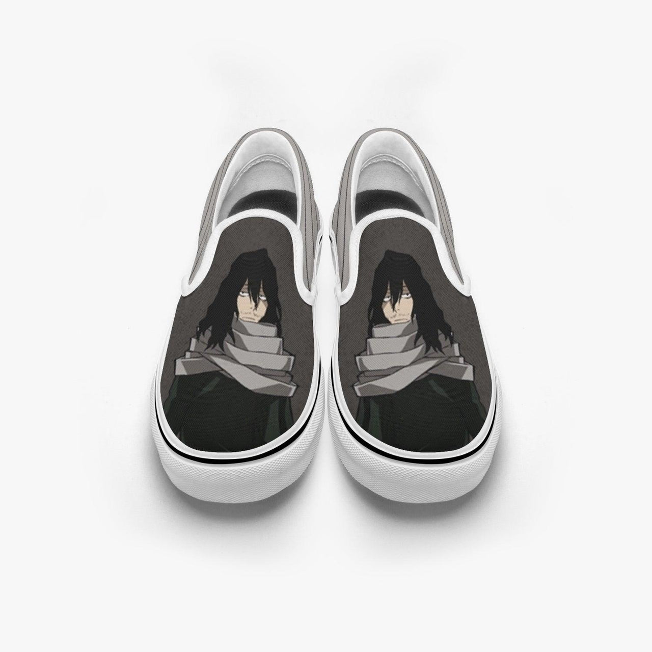 My Hero Academia Shota Aizawa Slip Ons Anime Shoes _ My Hero Academia _ Ayuko