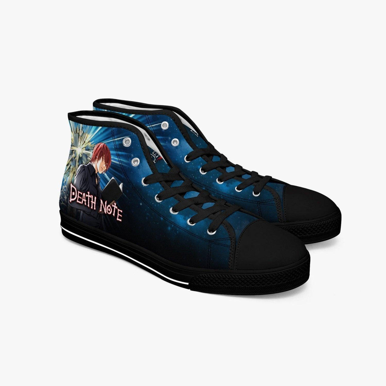 Death Note Light Yagami Blue A-Star Mid Anime Shoes _ Death Note _ Ayuko