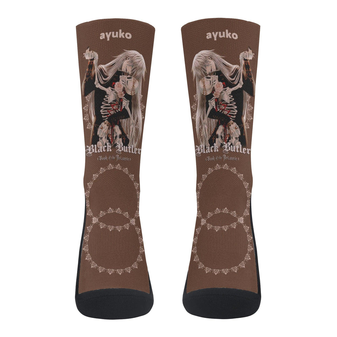 Black Butler Sebastian Michaelis Anime Socks _ Black Butler _ Ayuko