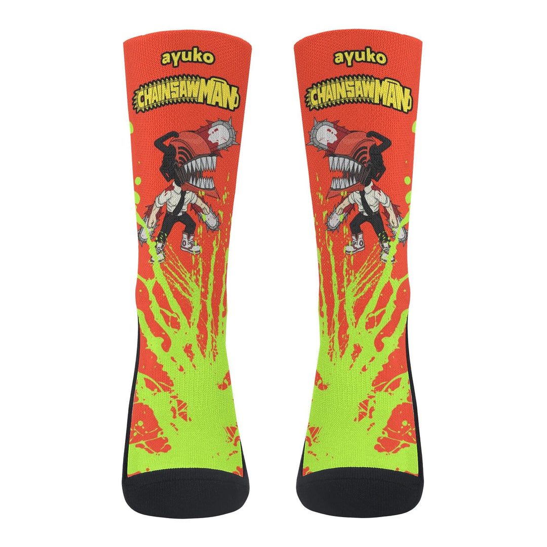 Chainsaw Man Denji Anime Socks _ Chainsaw Man _ Ayuko