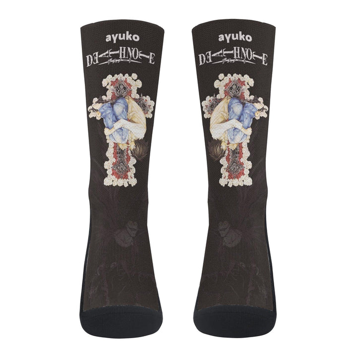 Death Note L and Ryuk Anime Socks _ Death Note _ Ayuko