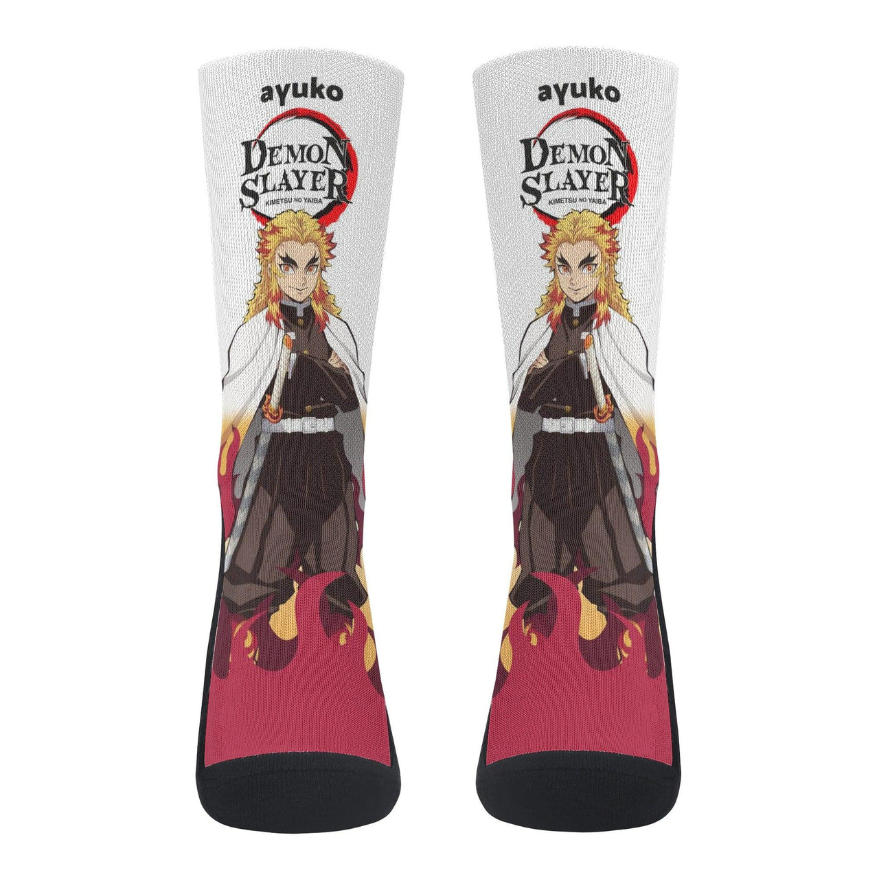 Demon Slayer Rengoku Anime Socks _ Demon Slayer _ Ayuko