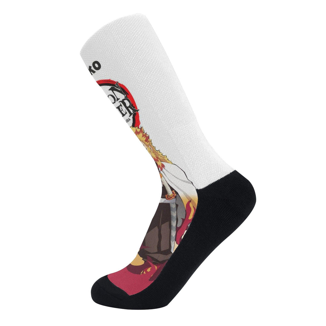 Demon Slayer Rengoku Anime Socks _ Demon Slayer _ Ayuko