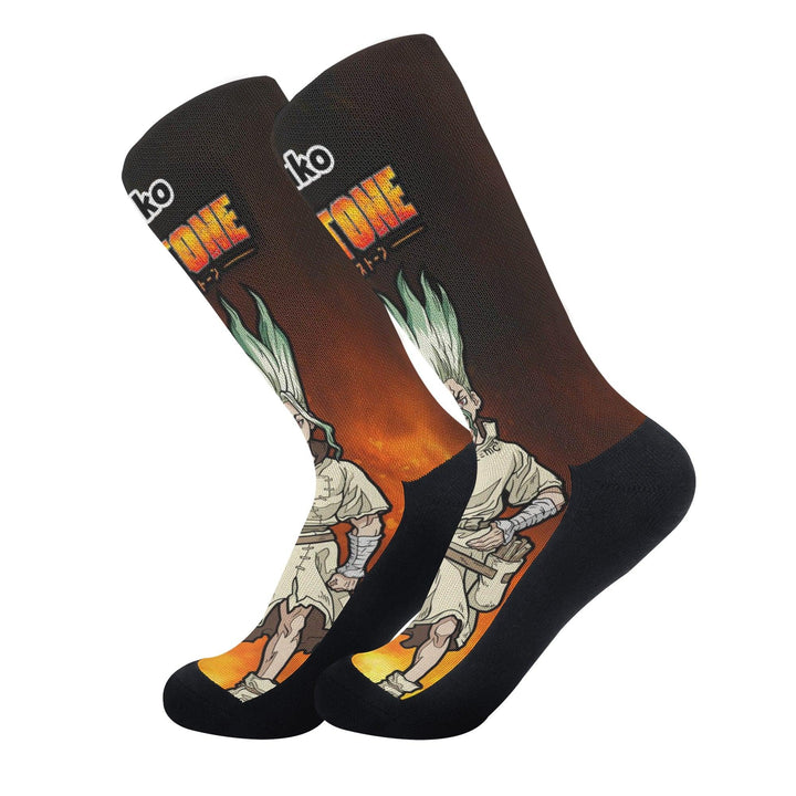 Dr Stone Senku Ishigami Anime Socks _ Dr Stone _ Ayuko