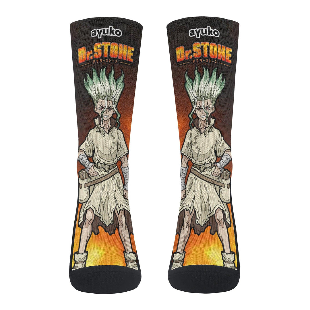 Dr Stone Senku Ishigami Anime Socks _ Dr Stone _ Ayuko