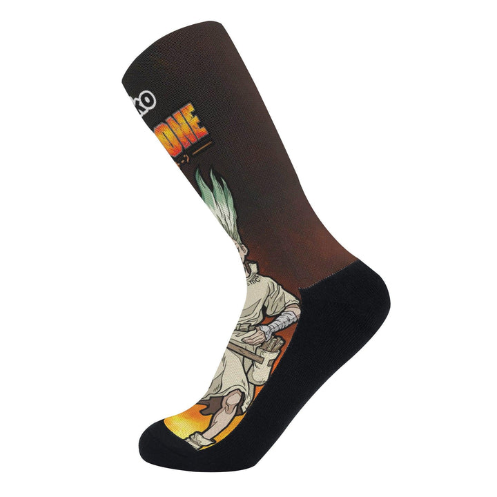 Dr Stone Senku Ishigami Anime Socks _ Dr Stone _ Ayuko