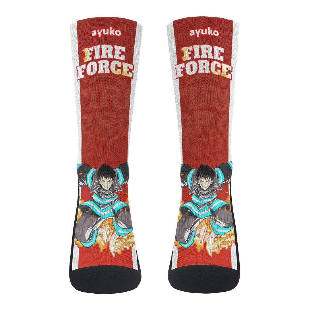 Fire Force Kusakabe Anime Socks _ Fire Force _ Ayuko