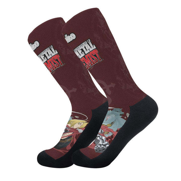 Fullmetal Alchemist Edward And Alphonse Anime Socks _ Fullmetal Alchemist _ Ayuko