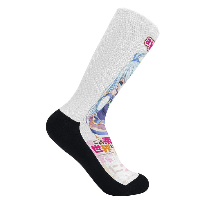 KonoSuba Aqua Anime Socks _ Konosuba _ Ayuko