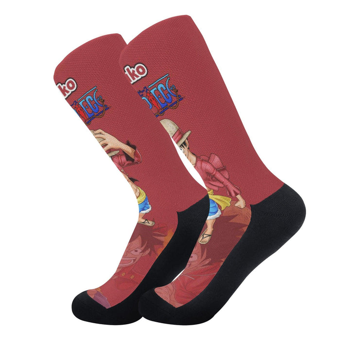 One Piece Luffy Anime Socks _ One Punch Man _ Ayuko