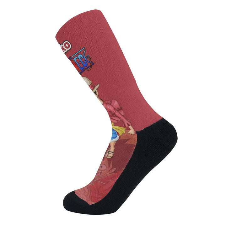 One Piece Luffy Anime Socks _ One Punch Man _ Ayuko