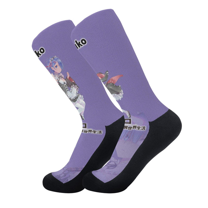 Re:Zero Rem Anime Socks _ Re:Zero _ Ayuko