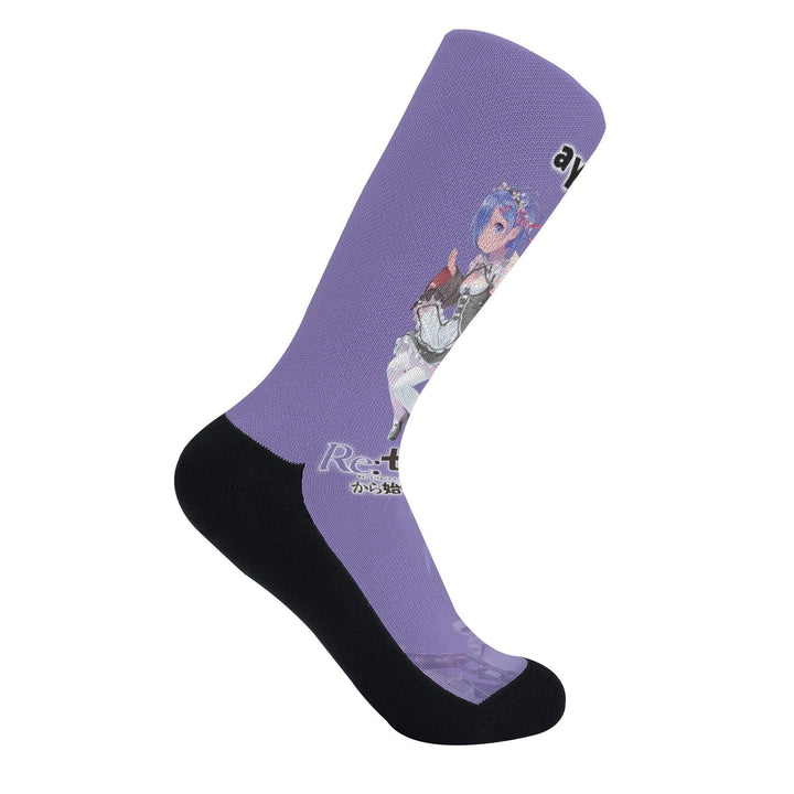 Re:Zero Rem Anime Socks _ Re:Zero _ Ayuko