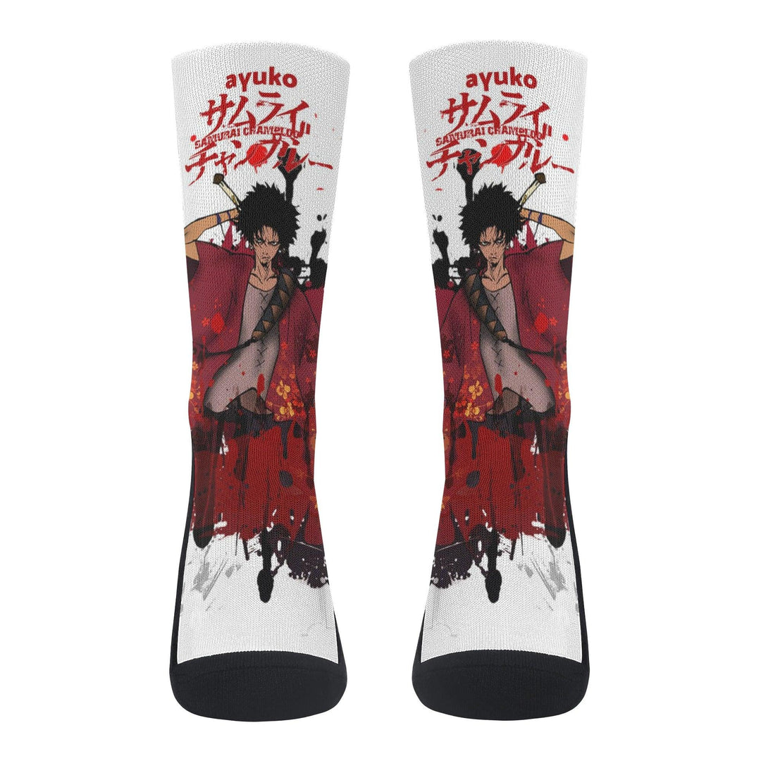 Samurai Champloo Mugen Anime Socks _ Samurai Champloo _ Ayuko