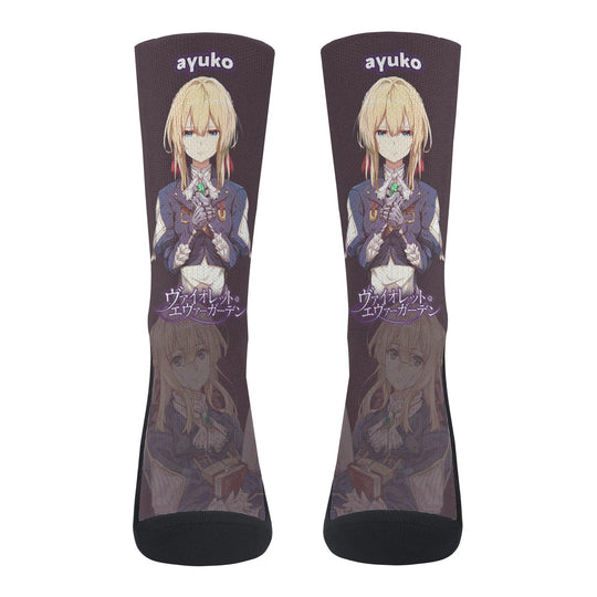 Violet Evergarden Violet Anime Socks _ Violet Evergarden _ Ayuko