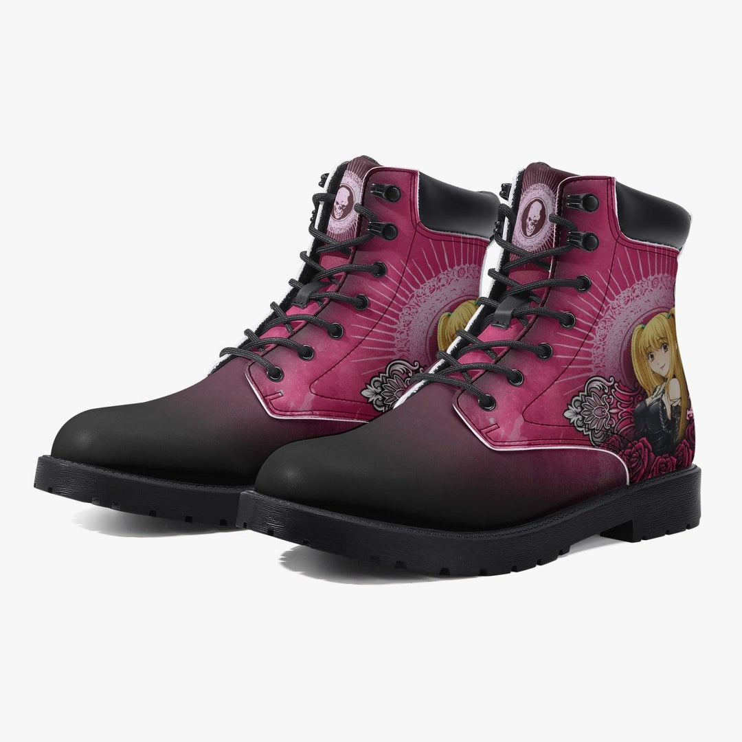 Death Note Misa Pink Black Boots Anime Shoes _ Death Note _ Ayuko