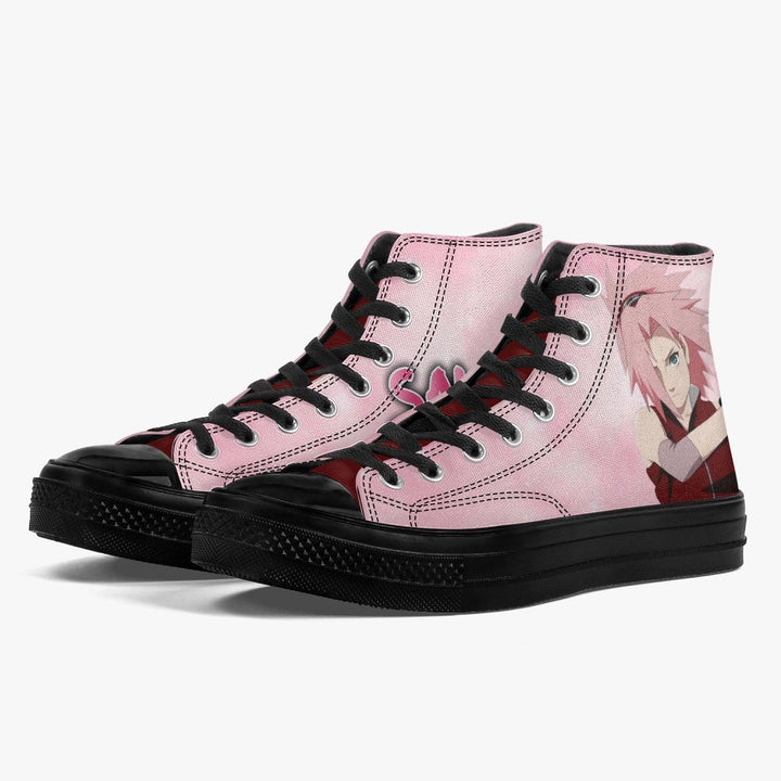 Naruto Shippuden Sakura A-Star High Anime Shoes _ Naruto _ Ayuko