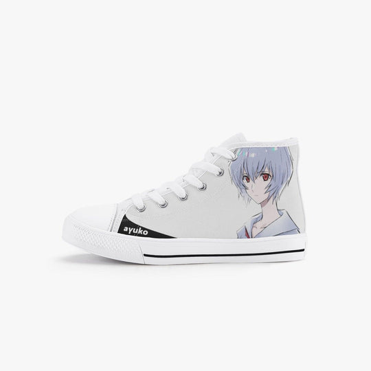 Neon Genesis Evangelion Rei Ayanami Kids A-Star High Anime Shoes _ Neon Genesis Evangelion _ Ayuko