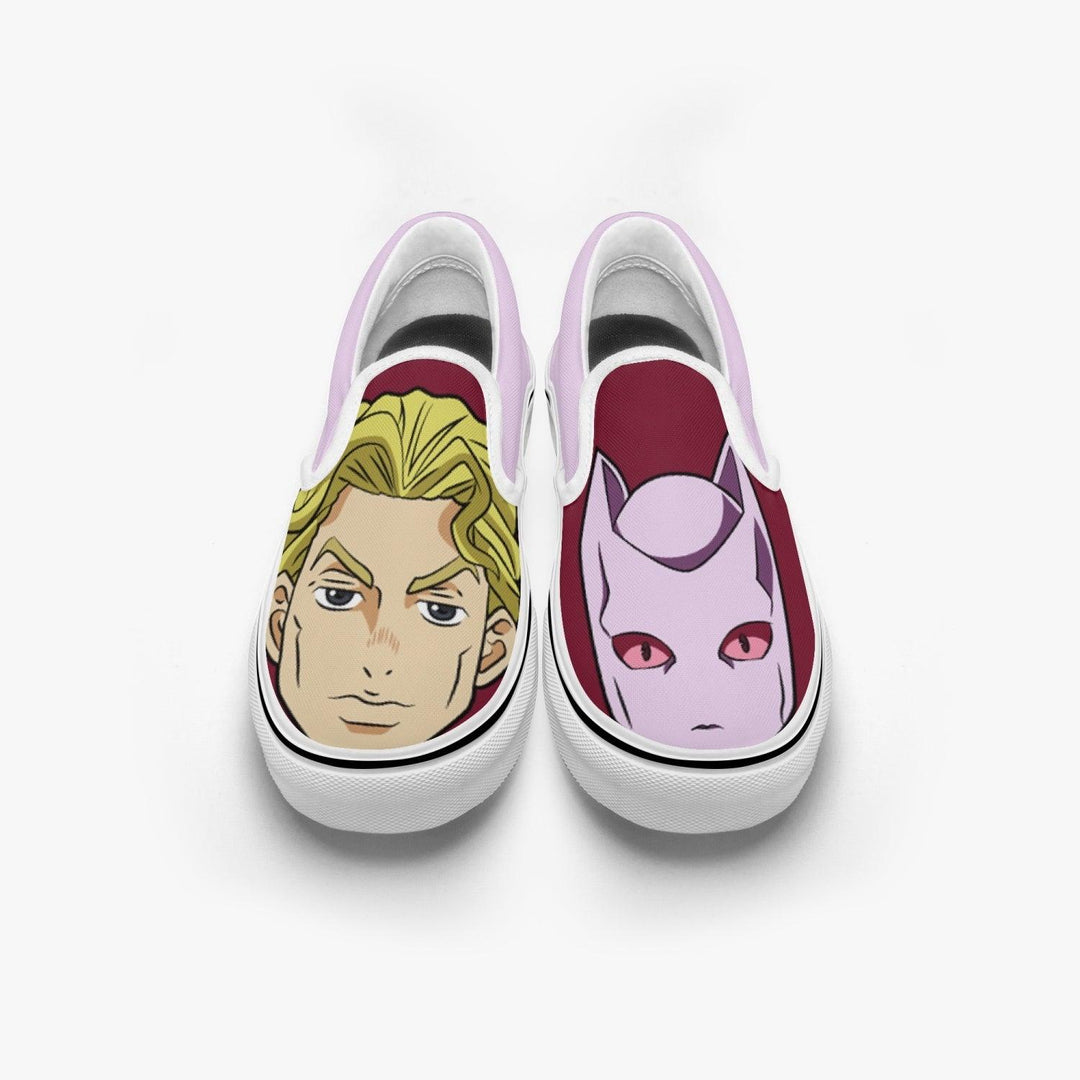 JoJo's Bizarre Adventure Kira Killer Queen Slip Ons Anime Shoes _ JoJo's Bizarre Adventure _ Ayuko