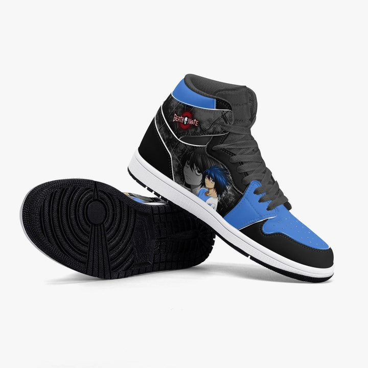 Death Note L Blue-Black JD1 Mid Anime Shoes _ Death Note _ Ayuko