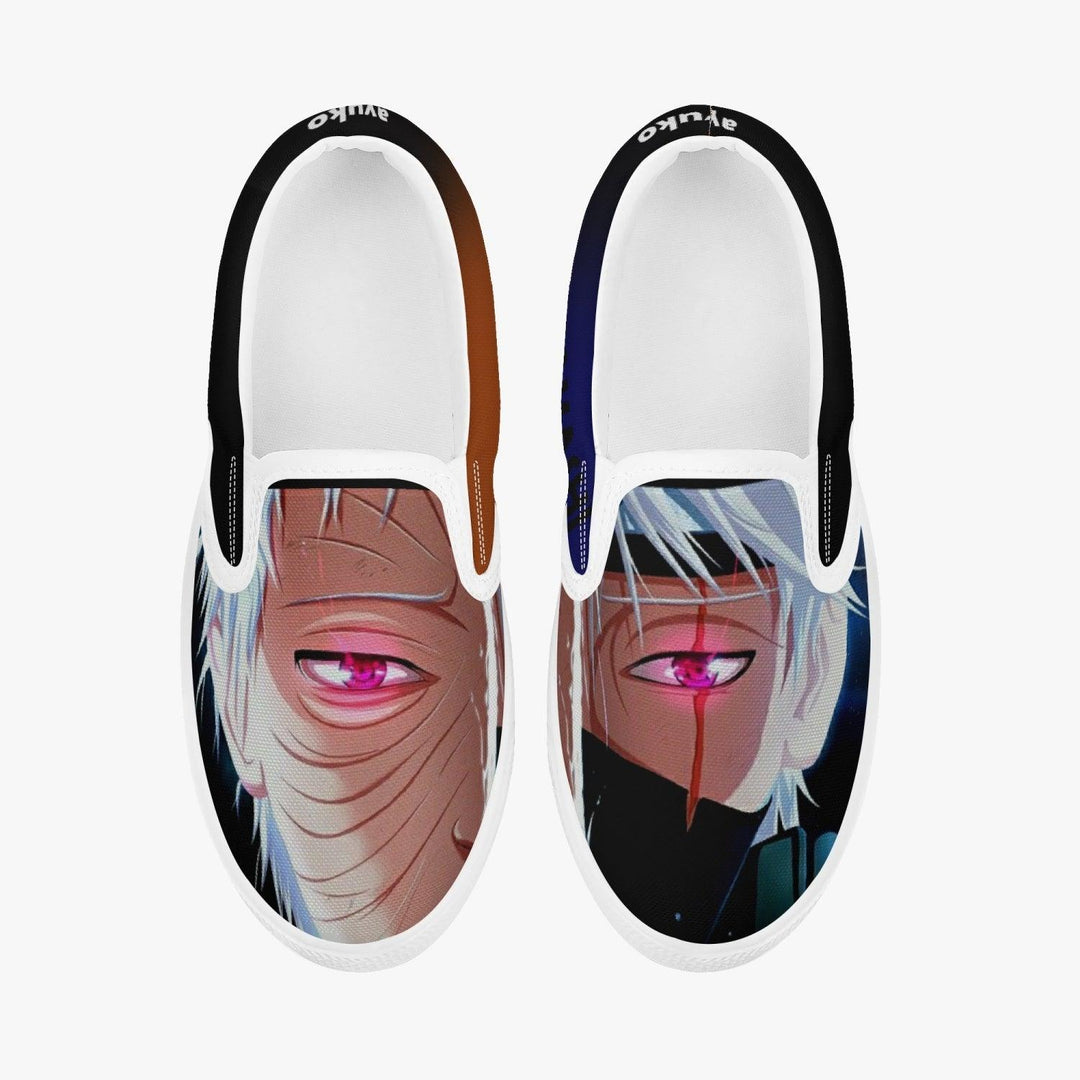 Naruto Shippuden Kakashi Obito Kids Slipons Anime Shoes _ Naruto _ Ayuko