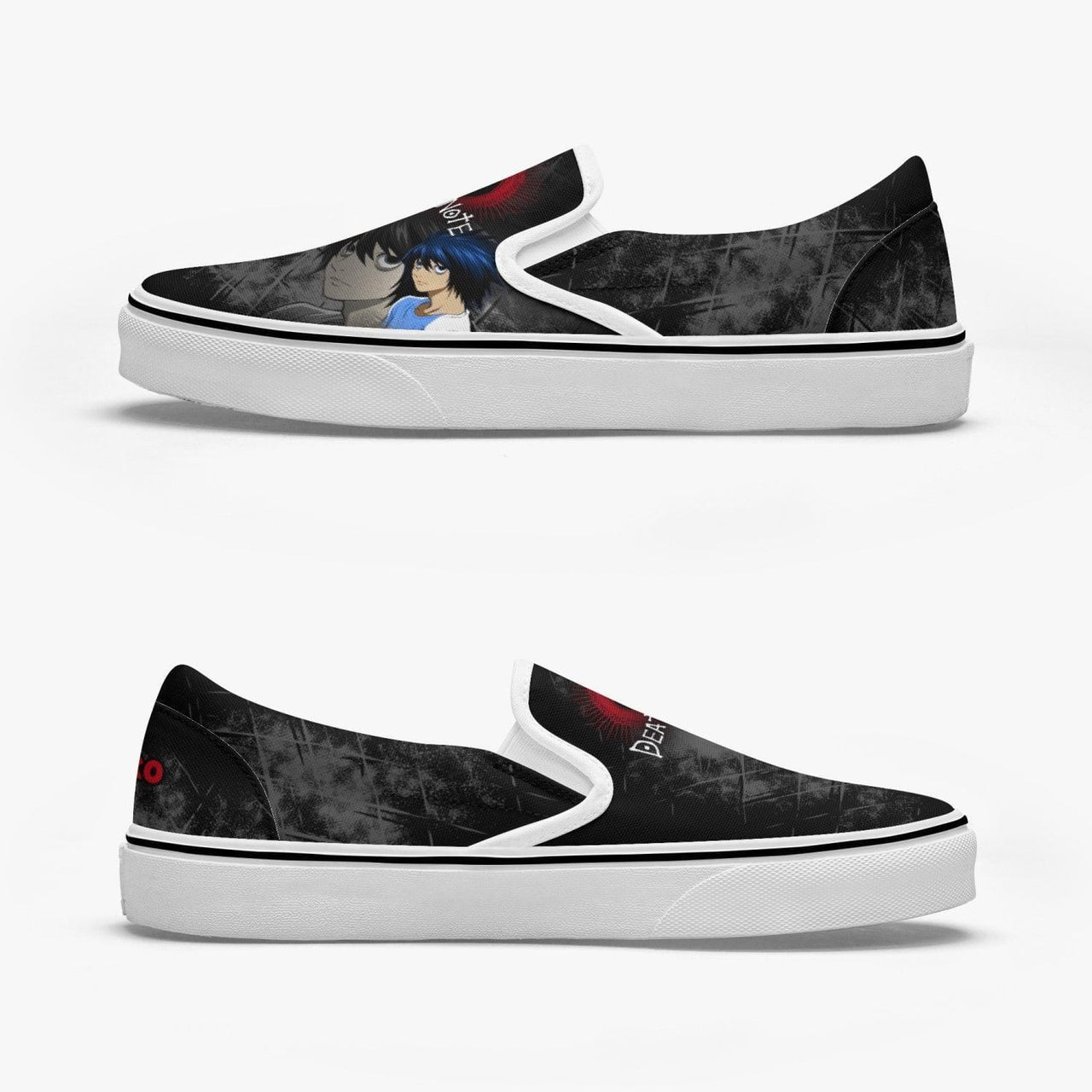 Death Note 'L' Slip Ons Anime Shoes _ Death Note _ Ayuko