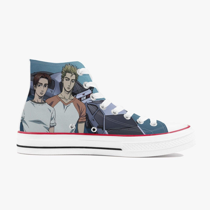 Initial D Keisuke Takahashi A-Star High White Anime Shoes _ Initial D _ Ayuko