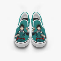 Thumbnail for My Hero Academia Izuku Midoriya Slip Ons Anime Shoes _ My Hero Academia _ Ayuko