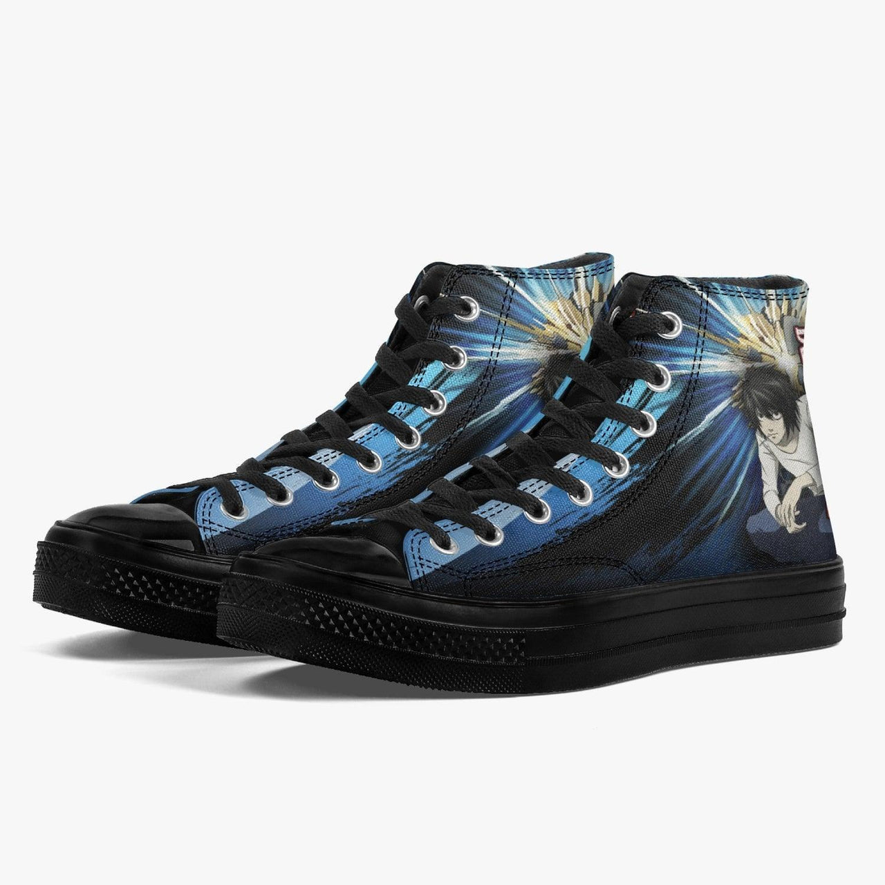 'L' Death Note A-Star High Anime Shoes _ Death Note _ Ayuko