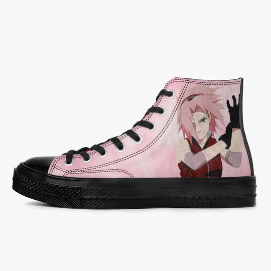 Naruto Shippuden Sakura A-Star High Anime Shoes _ Naruto _ Ayuko