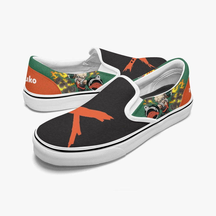 My Hero Academia Katsuki Bakugo Slip Ons Anime Shoes _ My Hero Academia _ Ayuko