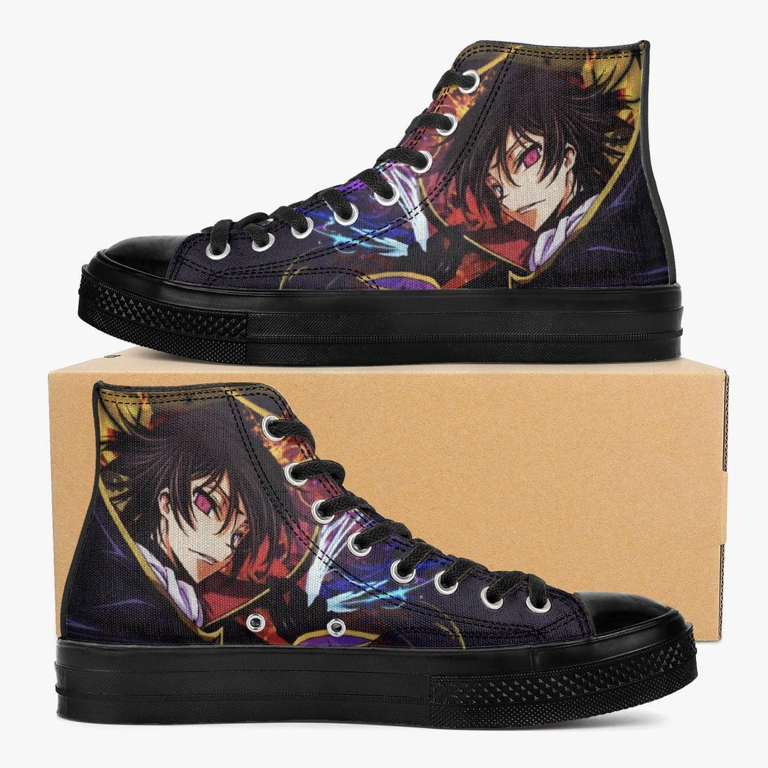 Code Geass Lelouch vi Britannia A-Star High Anime Shoes _ Code Geass _ Ayuko