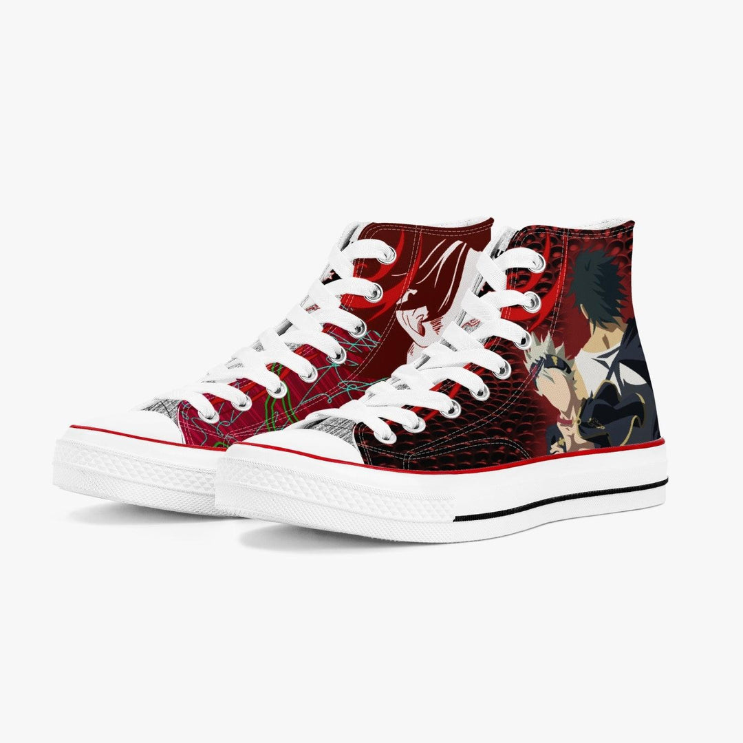 Black Clover Yami Sukehiro A-Star High White Anime Shoes _ Black Clover _ Ayuko