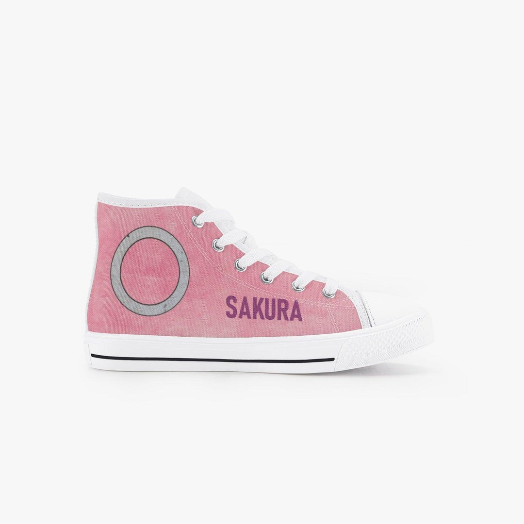 Naruto Shippuden Sakura Kids A-Star High Anime Shoes _ Naruto _ Ayuko