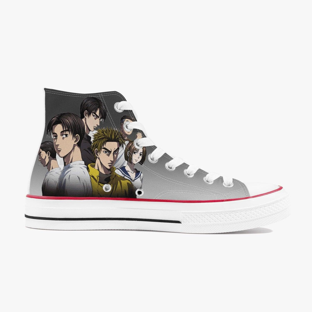 Initial D Yuichi Tachibana A-Star High White Anime Shoes _ Initial D _ Ayuko