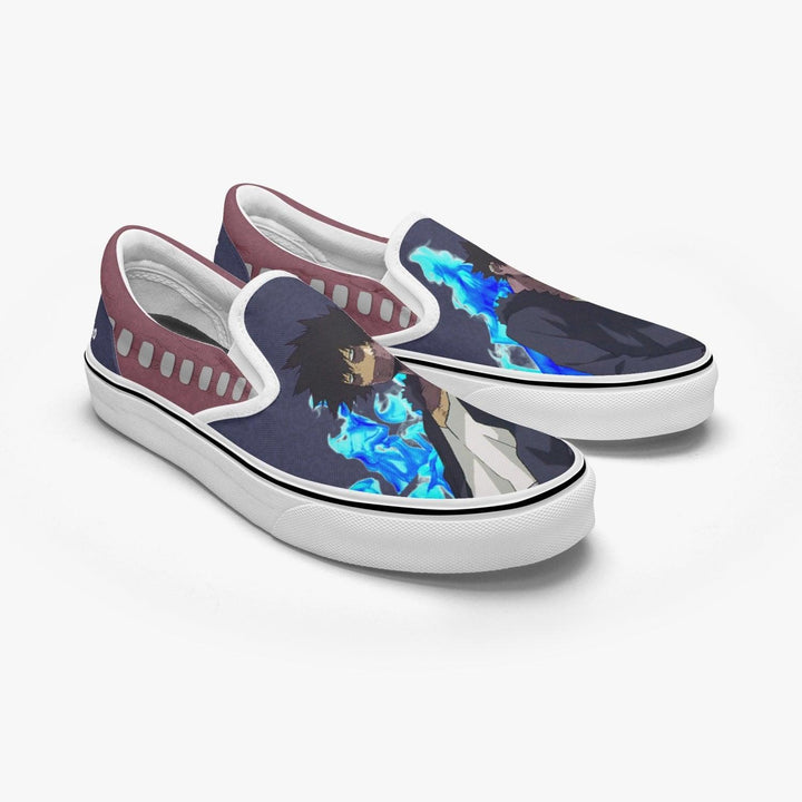 My Hero Academia Dabi Slip Ons Anime Shoes _ My Hero Academia _ Ayuko