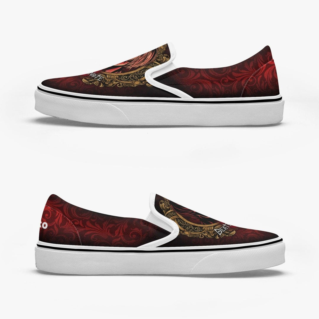 Death Note Light Yagami Deathnote Slip Ons Anime Shoes _ Death Note _ Ayuko