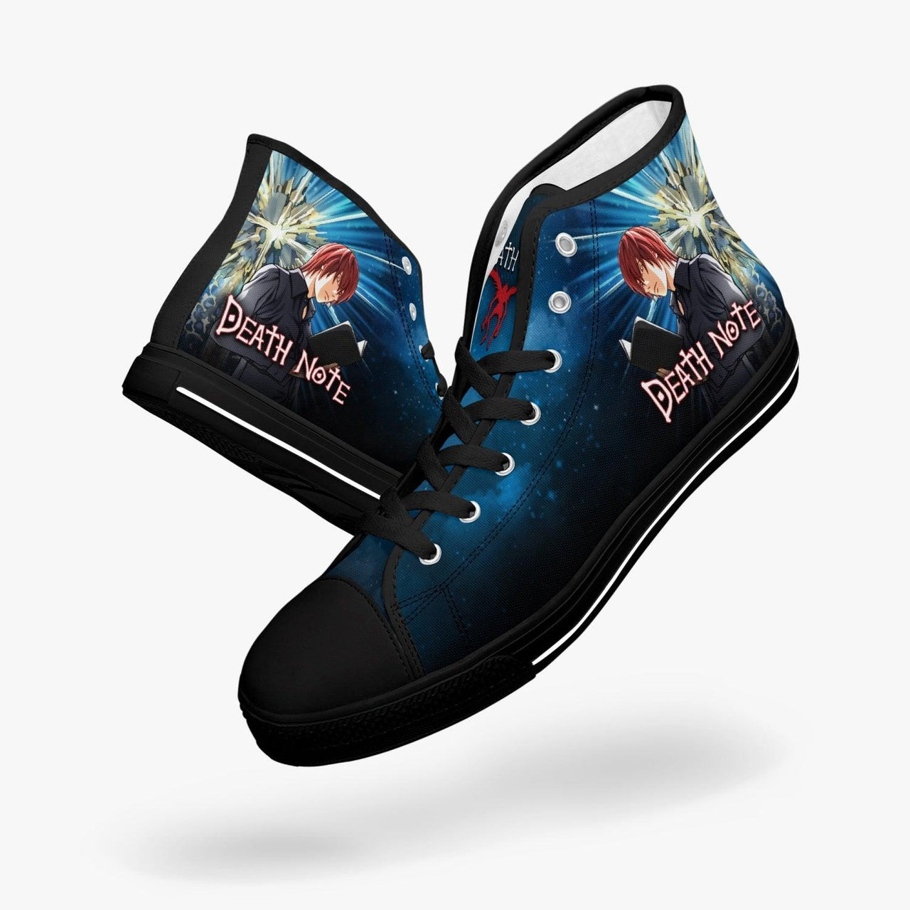 Death Note Light Yagami Blue A-Star Mid Anime Shoes _ Death Note _ Ayuko