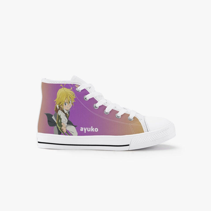 Seven Deadly Sins Meliodas & Elizabeth Liones Kids A-Star High Anime Shoes _ Seven Deadly Sins _ Ayuko