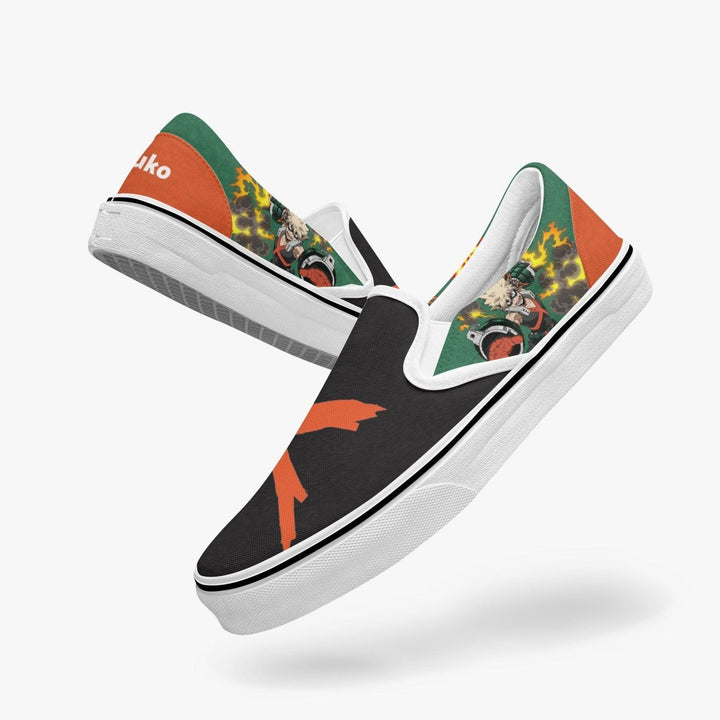 My Hero Academia Katsuki Bakugo Slip Ons Anime Shoes _ My Hero Academia _ Ayuko